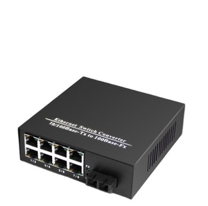 FTTH sợi quang tanghu sợi phương tiện truyền thông chuyển đổi 10/100M 1 sợi Port + 8rj45 cổng 1po và 8lan cổng - Product Image 2