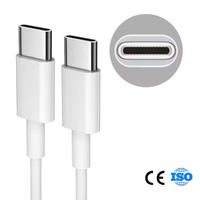 3A Charge rapide USB Type-C vers Type-C Câble PD avec conducteur en cuivre pur Longueur de 1m pour IOS et appareil photo Ordinateur portable et téléphone portable