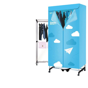 Séchoir à linge Sunso Home K G101 en acier inoxydable sur pied avec roulettes, circulation à 360 degrés, minuterie, étendoir - Product Image 2