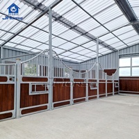 Box de chevaux préfabriqué JHorse en HDG durable, de haute qualité, permanent et classique