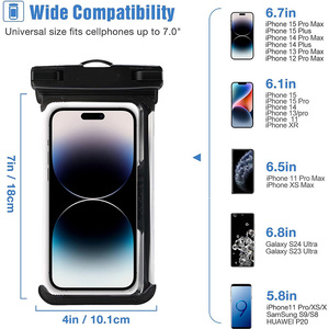 Bolsa Impermeable para Teléfono Móvil IPX8, Funda Universal para <span class=keywords><strong>Celular</strong></span> <span class=keywords><strong>con</strong></span> Cordón, Gran Venta - Product Image 2
