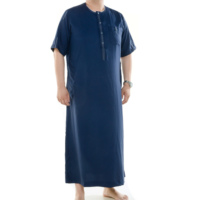 Vêtements islamiques Qamiss Daffah en POLYESTER pour hommes Meilleures ventes de vêtements islamiques pour hommes Thobe Jubba arabe de Dubaï pour garçons