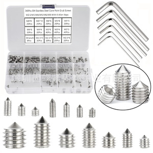 Stainless Steel DIN916 Headless Socket Set Screws Metric Grade A Class 8.8 Oxidation Blackened Boxed - Product Image 1
