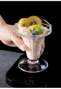 Populaire clair MS cuillère crème glacée Gelato Dessert Gelato pouding salade gâteau cuillère de service café Bar Restaurant cuillère en plastique - Product Image 4