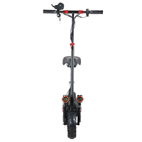 Trottinette électrique pliable noire, version européenne, sans balais, deux roues, pour trajets quotidiens, en alliage d'aluminium, pneus tout-terrain sous vide