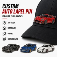 Cadeaux personnalisés pour clubs automobiles : Porte-clés, épingles de revers, médailles et badges en alliage de zinc avec logo pour événements automobiles, avec carte de support personnalisée
