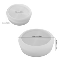 Moule en silicone pour récipient à bougie Early Riser, bol de rangement, plateau, pour résine, plâtre, ciment, bricolage, décoration intérieure, artisanat, pot