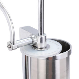 Thương Mại 3-Pound Thép Không Gỉ Xúc Xích Stuffer Cross-Biên Giới Clamp-Loại Nhà Hướng Dẫn Sử Dụng Kim Loại Xúc Xích Nhà Sản Xuất - Product Image 3