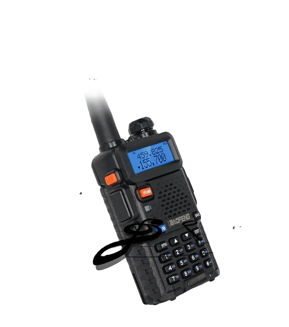 Transceptor de rádio walkie-talkie Baofeng, rádio portátil UV-5R Cb original UV 5R, preto, portátil, FCC, portátil, compatível com CE