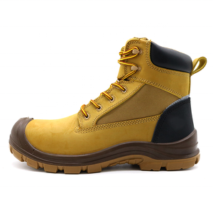 ASTM cuero nobuck antideslizante PU suela fibra de vidrio dedo del pie a prueba de perforaciones 18KV eléctrico resistente a los peligros zapatos de seguridad para los hombres - Product Image 2