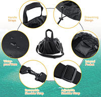 Tapis de rechange pour combinaison portable avec logo personnalisé 2 en 1 sacs à cordon pour le surf des neiges combinaison de ski bottes de surf matelas à langer