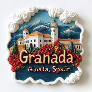 Imán de Resina Personalizado al por Mayor, con Efecto de Relieve 3D e Impresión UV, para Decoración del Hogar y Recuerdos de <span class=keywords><strong>Granada</strong></span> - Product Image 6