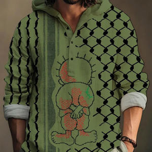 เสื้อฮู้ดแขนยาว 3 มิติ สไตล์แฟชั่นฤดูใบไม้ผลิ-ฤดูใบไม้ร่วง ปี 2025 ขายดีในปาเลสไตน์ - Product Image 1