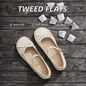 <span class=keywords><strong>Scarpe</strong></span> basse nere balletto donna GON22 <span class=keywords><strong>con</strong></span> Tweed-Style - Product Image 3