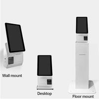 Système de paiement tout-en-un android pos écran tactile 15.6 pouces kiosque de commande en libre-service pour restaurant de table