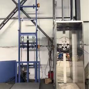 Гидравлический подъемник для грузов BAITE HT05 с высотой подъема 5 м для использования в помещении на складе, с защитным ограждением - Product Image 4