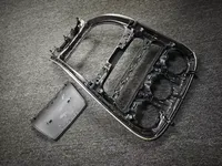 Kit complet de garnitures intérieures en fibre de carbone pour console centrale et panneaux de porte pour Mercedes Benz Classe C GLC W205 X253 C260L C200 Accessoires