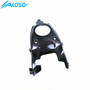 AKOSO 100% Carénages de moto en fibre de carbone sec Accessoires Couvercle de réservoir d'essence supérieur pour <span class=keywords><strong>Yamaha</strong></span> MT07 <span class=keywords><strong>MT</strong></span>-<span class=keywords><strong>07</strong></span> 2014-2017 - Product Image 4