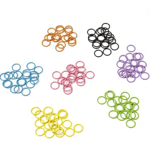 Wholesale High Quality Diy Jewelry Making Accessories Round Split Lock Ring Connector Iron Open Jump Rings