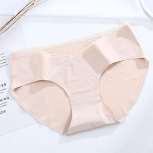 Culotte de maternité, <span class=keywords><strong>taille</strong></span> <span class=keywords><strong>basse</strong></span> croisé C, sous-vêtements pour femmes enceintes, vente en gros, - Product Image 5