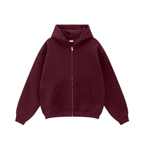 Sudadera con capucha y cremallera completa unisex de 345 g/m², <span class=keywords><strong>50</strong></span> % poliéster/<span class=keywords><strong>50</strong></span> % algodón, de gran tamaño y peso pesado, para hombre, venta al por mayor de fábrica - Product Image 5