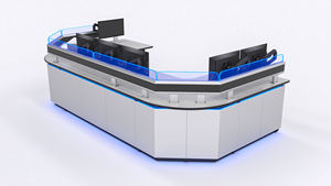 Postazione di Lavoro Ergonomica a U di Alta <span class=keywords><strong>Qualità</strong></span> Kesino, Console Moderna per Sale di <span class=keywords><strong>Controllo</strong></span> ATC/SOC/NOC/CCTV, Centri di Comando Moderni per Centri Commerciali - Product Image 3