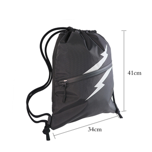Drawstring Sports Gym Bag for Women Men Waterproof Draw String Sport Backpack Simple Basketball Schoolbag <b>foldable</b> lightweight - Product Image 2