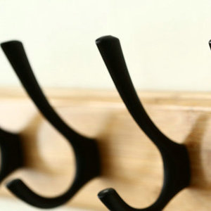 Thân thiện với môi áo móc giá tùy chỉnh gỗ tre tường treo kim loại móc với MDF gương Xử lý bề mặt hộp đóng gói - Product Image 5