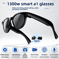 Lunettes intelligentes Meta avec caméra HD 13 mégapixels pour photos, traduction en temps réel pour les appels, intelligence artificielle, commande par bouton tactile