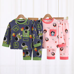 Set di pigiama per bambini in cotone abbigliamento Casual per la famiglia per le ragazze - Product Image 3