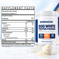 Poudre de protéines d'albumine d'œuf 300g, faible teneur en sodium, profil complet d'acides aminés, BCAA naturel, nutrition sportive, fournisseur OEM ODM