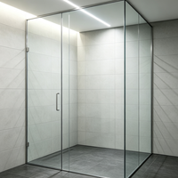 Panneaux de verre trempé transparent Shunhua haute résistance modernes, sur mesure pour portes de douche et cloisons de salle de bain