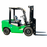 Chariot élévateur électrique 4 vitesses 3T avec frein de stationnement pour pente, pneus pneumatiques, batterie, capacité 3000 kg