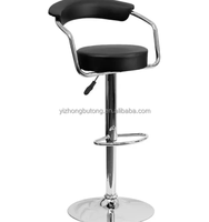 Tabourets de bar de style luxe à dossier haut meubles commerciaux chaise de bar en cuir et métal pour cuisine restaurant bar table de cocktail