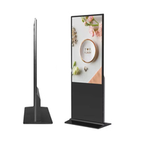 Pantalla Táctil Ultrafina de 55 Pulgadas, Kiosco Publicitario, Reproductor LCD, Señalización Digital con Animación, OEM
