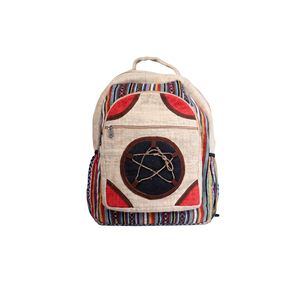 Nouvel Arrivage Asterisk – Sac à Dos/Étui pour Ordinateur Portable en Chanvre Fait Main, Taille Moyenne, Multi-usages, Unisexe, Moderne, Écologique, Qualité Supérieure - Product Image 1