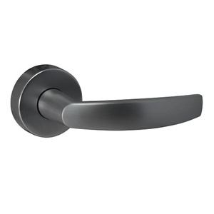 Maniglia della porta quadrata maniglia della porta <span class=keywords><strong>serratura</strong></span> principale in legno porta d'ingresso Design diviso esterno interno tubolare nero accetta moderno - Product Image 6