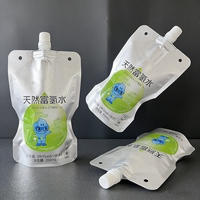 Pochette à bec verseur en aluminium imprimée en taille personnalisée pour emballage de lait, de gelée et de boissons liquides