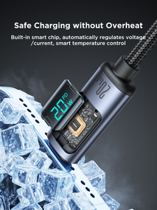 Joyroom Loại-C để Loại-C hiển thị kỹ thuật số Cáp dữ liệu Cáp USB cho Huawei đối với Xiaomi điện thoại nhanh chóng sạc USB cáp dữ liệu - Product Image 2