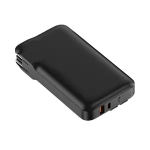 New Super 2 In 1 Quick Charger Fast Charging Mobile Power Supply With 10000mAh Large Capacity Folding Direct Insert Power Bank