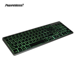 Clavier sans fil rétroéclairé pour bureau, blanc, Bluetooth 5.0, clavier externe Bluetooth pour tablettes Samsung, téléphone, ordinateur portable - Product Image 3