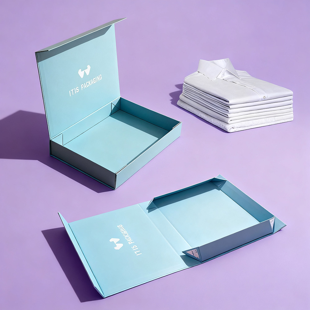 rigid box packaging for clothes