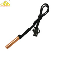 Capteur de température pour climatiseur, thermistance NTC en cuivre, cylindrique, 10k Ohm, câble PVC, haute précision, réponse rapide, prix usine