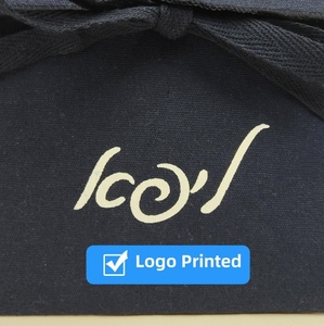 Custom Logo Navy Cotton <b>Envelope</b> Bags Pouches for Cosmetic Packaging Recyclable Dust Sack Luxury Jewelry Pouch - Product Image 5