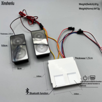 Interruptor inteligente LED táctil dual con sensor de atenuación para reproductor, 12V 60W, control de tres colores/un solo color, desempañador, rango de detección de 2CM
