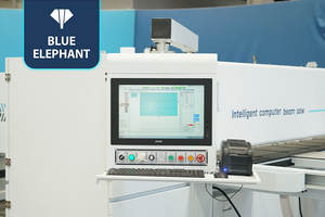 เครื่องเลื่อยคานคอมพิวเตอร์สำหรับงานหนัก ตัดแผ่นหนา 100 มม. ด้วยกำลังมอเตอร์หลัก 15 กิโลวัตต์ - Product Image 2