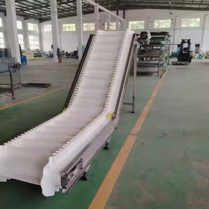 Inclined PVC Belt Conveyor <strong>Elevator</strong> for Food and Packaging Lines - Product Image 3