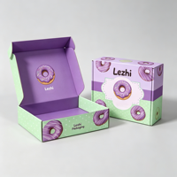 Boîtes en papier pliables écologiques de qualité alimentaire, style personnalisé, pour macarons, beignets, biscuits, pain, gâteaux, emballages de beignets, boîtes en papier de qualité supérieure