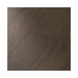 Plancher en bois dur d'ingénierie de 18mm plancher en bois dur d'érable bois de santal carrelage plancher en bois dur solide long satin de thé