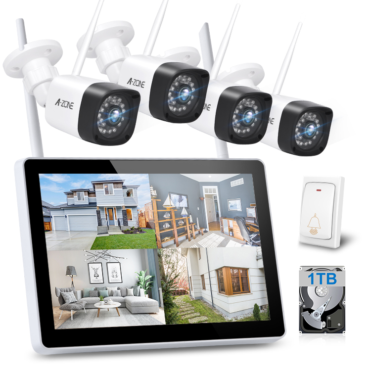 С 1 ТБ 2021 трендовые продукты HD 3MP CCTV камера безопасности IP камера комплект беспроводных камер система видеонаблюдения 8ch NVR Wifi NVR Kit